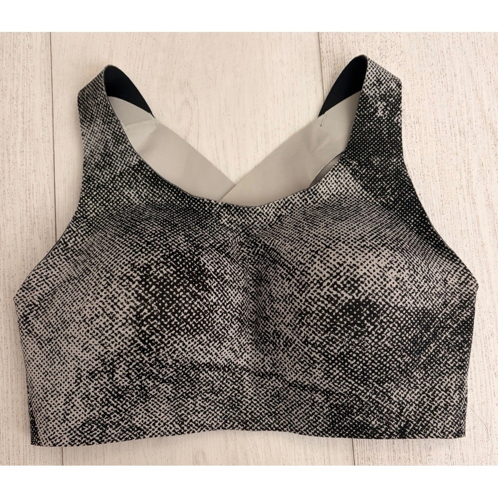 Lululemon Enlite Sports Bra Size 34DD Black Gray